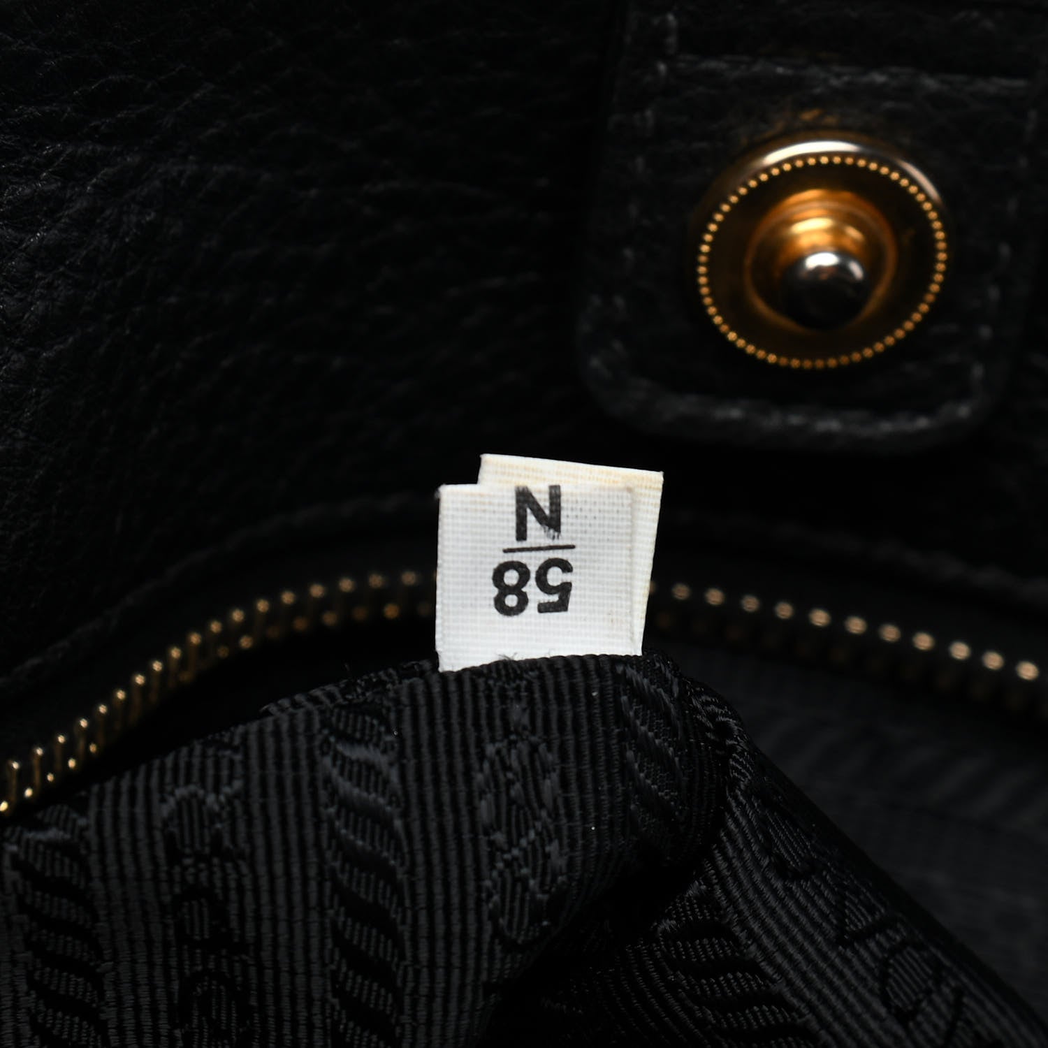 Prada Tessuto Nylon Saffiano Tote Black 6 of 8