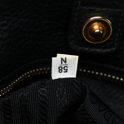 Prada Tessuto Nylon Saffiano Tote Black 6 of 8