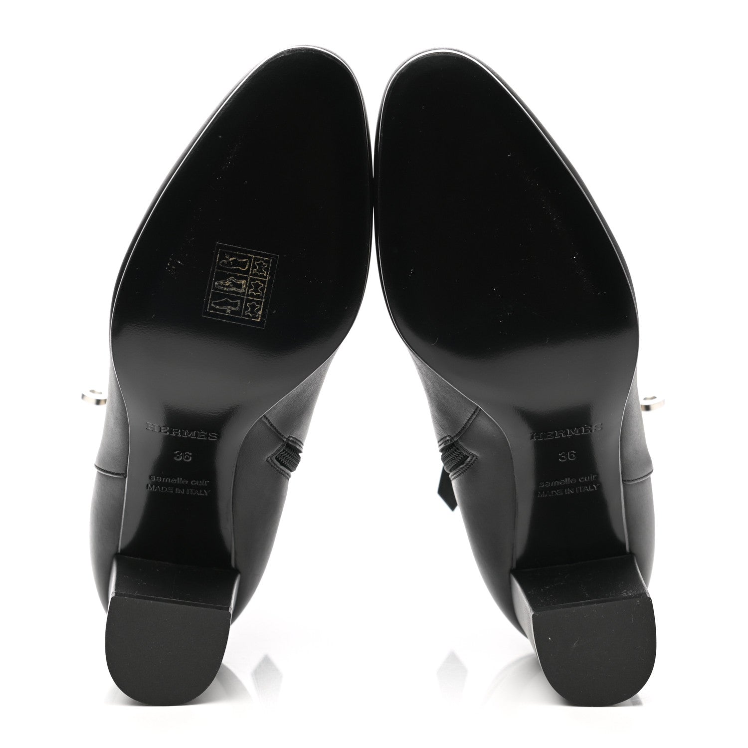 Hermes Calfskin Saint Germain Ankle Boots 36 Black 5 of 8
