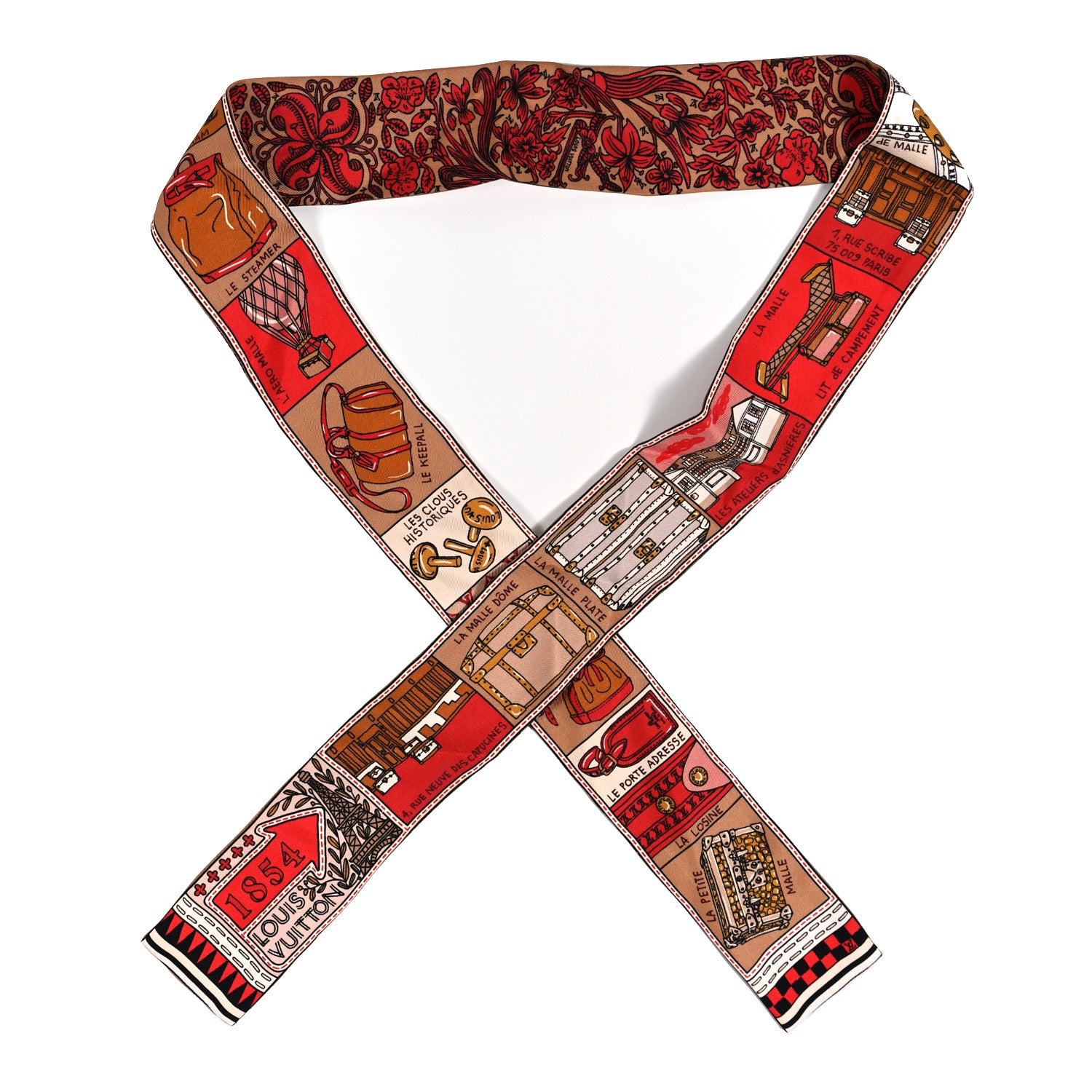 Louis Vuitton Silk Jeu De Louis BB Bandeau Beige 1 of 4