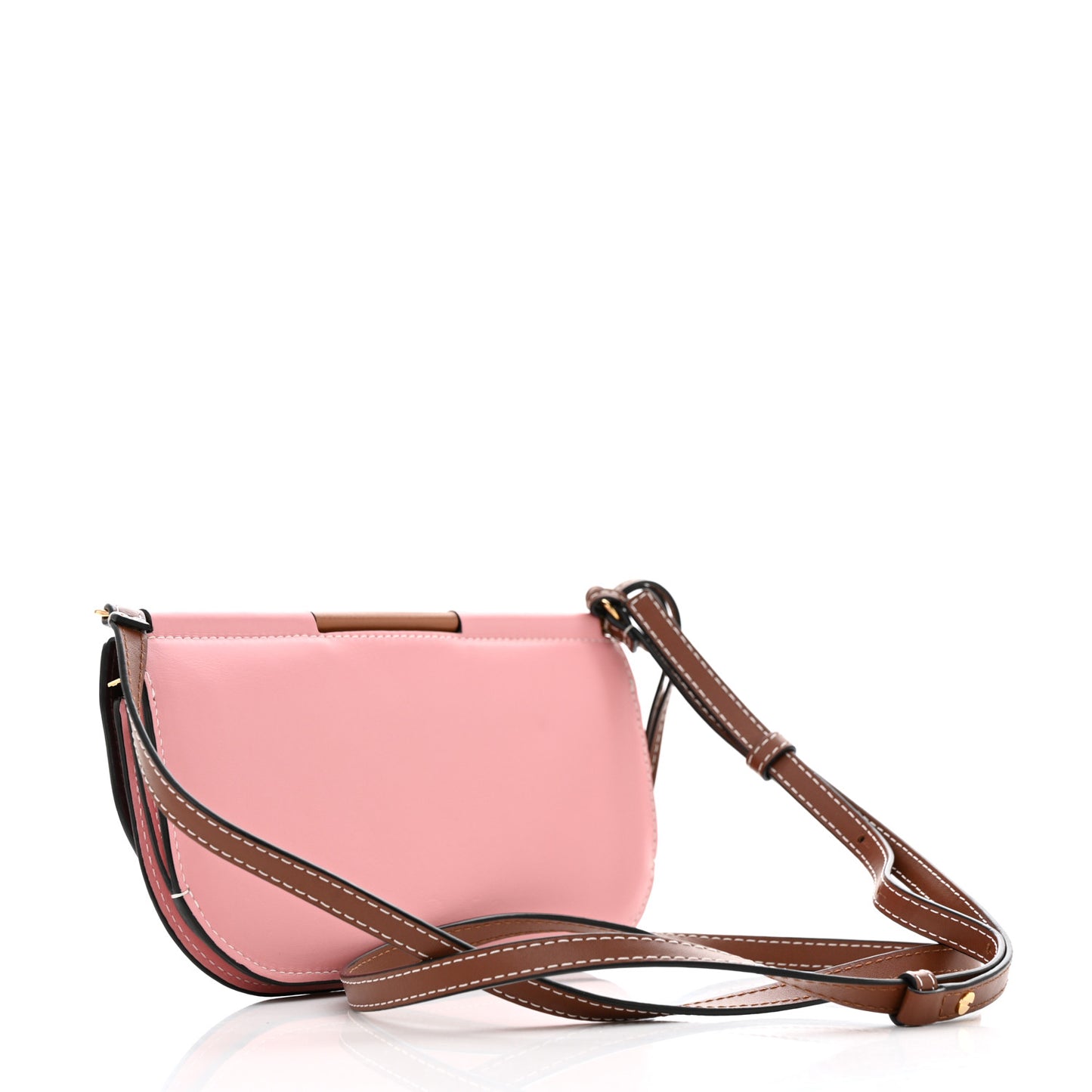 Smooth Calfskin Gate Pochette Pastel Pink Tan