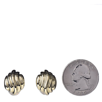 Tiffany 18K Yellow Gold Shrimp Clip On Earrings 2 of 4