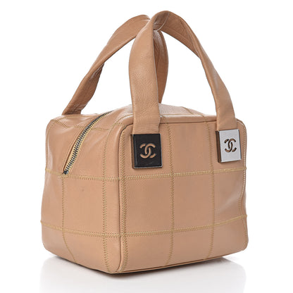 Chanel Caviar Square Stitched Tote Beige 3 of 11