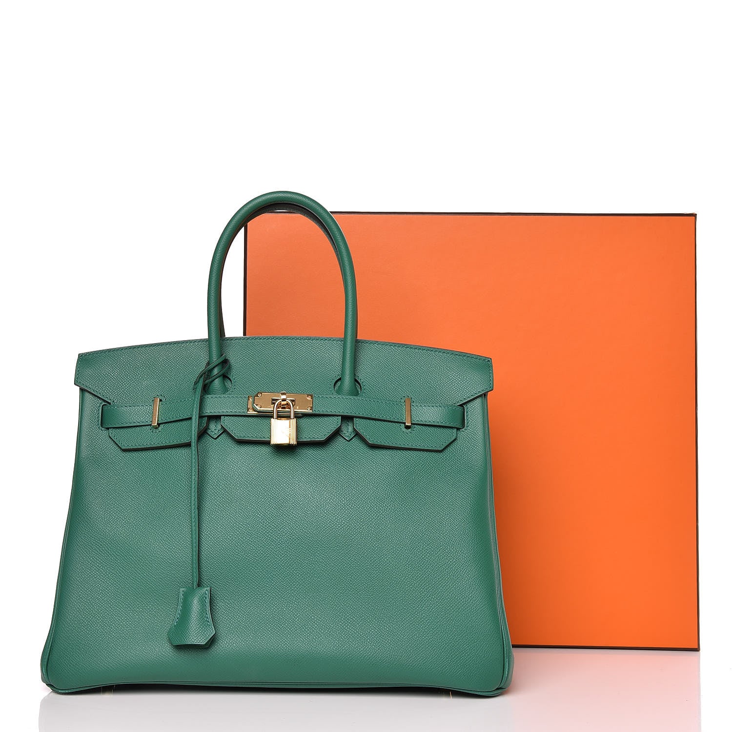 Hermes Epsom Birkin 35 Vert Vertigo 38 of 38