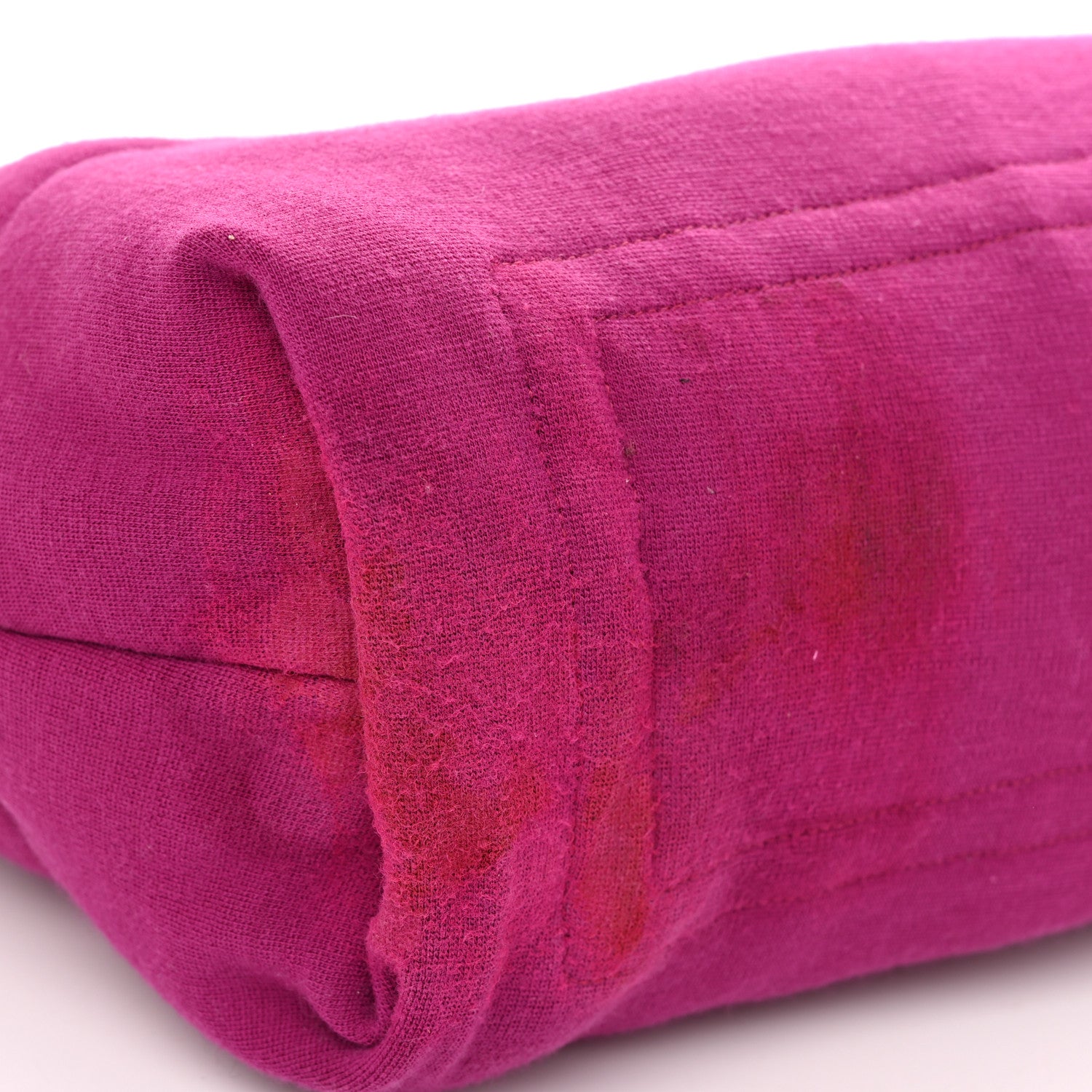 Chanel Lambskin Jersey Quilted Medium Coco Cocoon Reversible Tote Navy Fuchsia 19 of 19