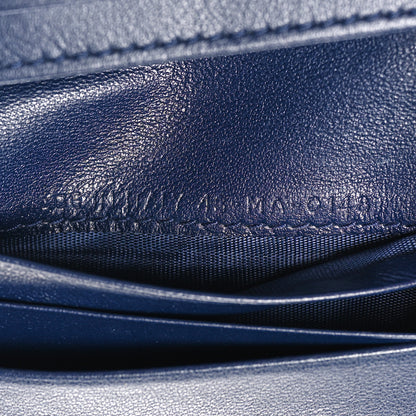 Christian Dior Lambskin Cannage Mini Lady Dior Wallet Navy 8 of 8