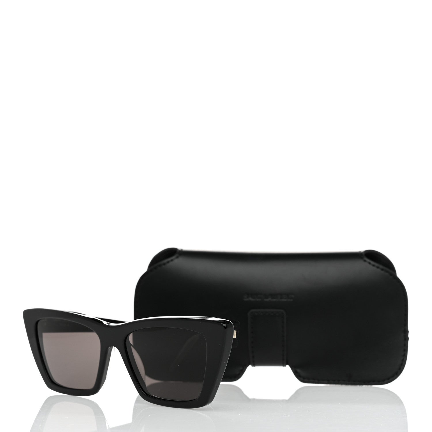 Saint Laurent Acetate Mica Cat Eye Sunglasses SL 276 Black 8 of 8