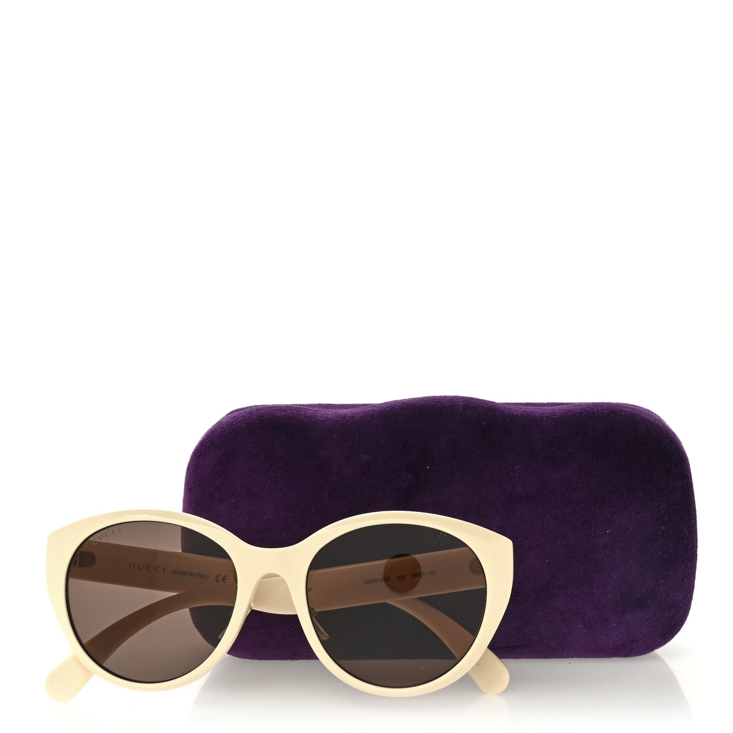 Gucci Acetate Round GG GG0814SK Sunglasses Ivory 8 of 8