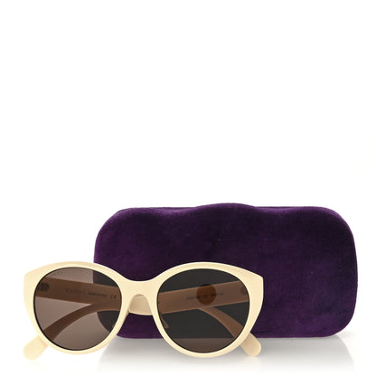 Gucci Acetate Round GG GG0814SK Sunglasses Ivory 8 of 8
