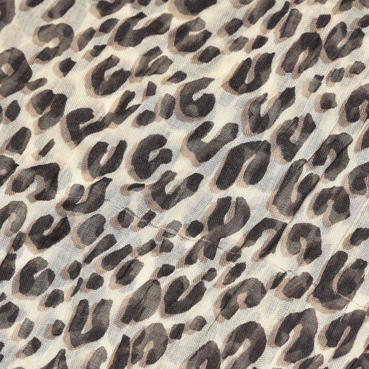 Louis Vuitton Cashmere Silk Leopard Stole Beige 5 of 9