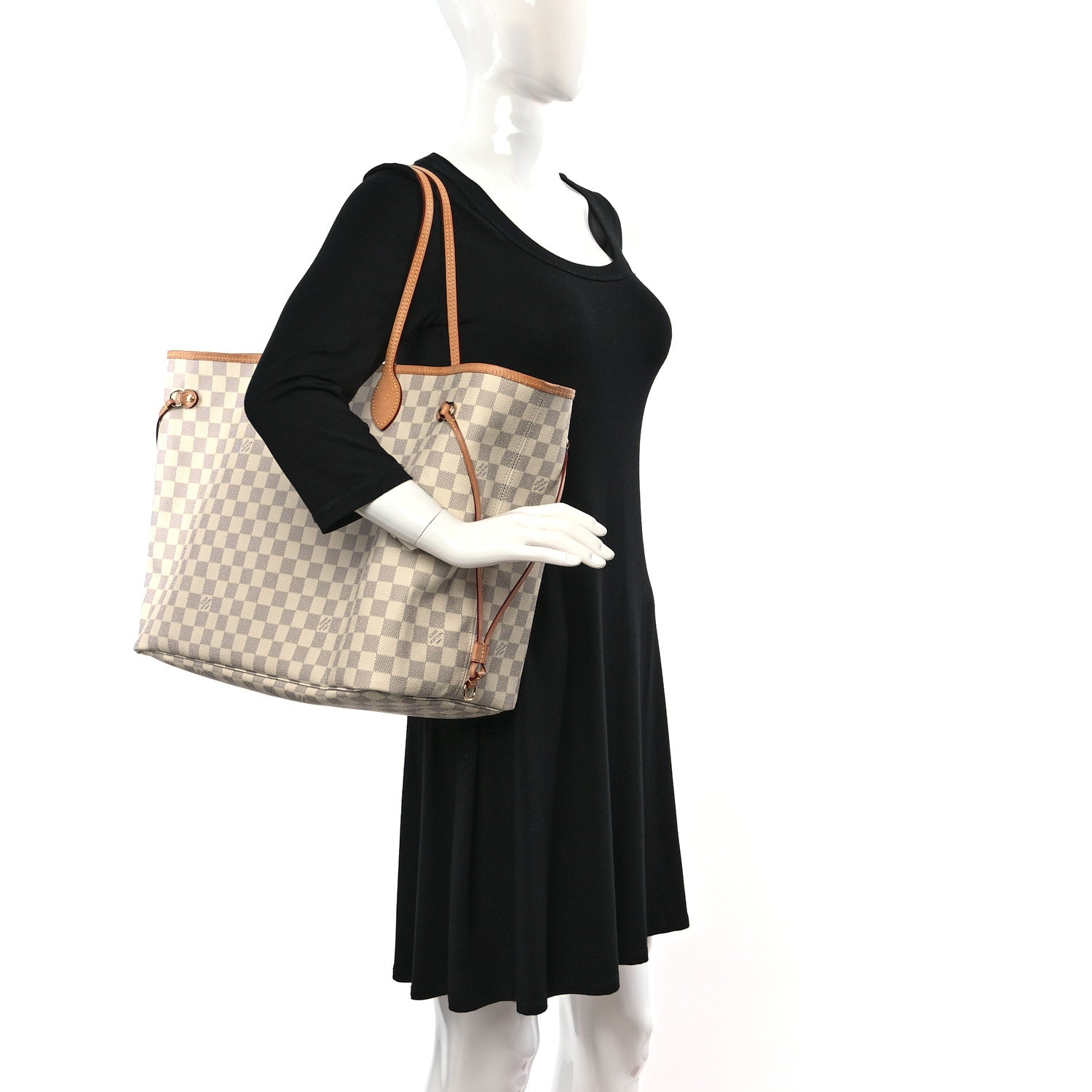 Louis Vuitton Damier Azur Neo Neverfull GM Rose Ballerine 2 of 18