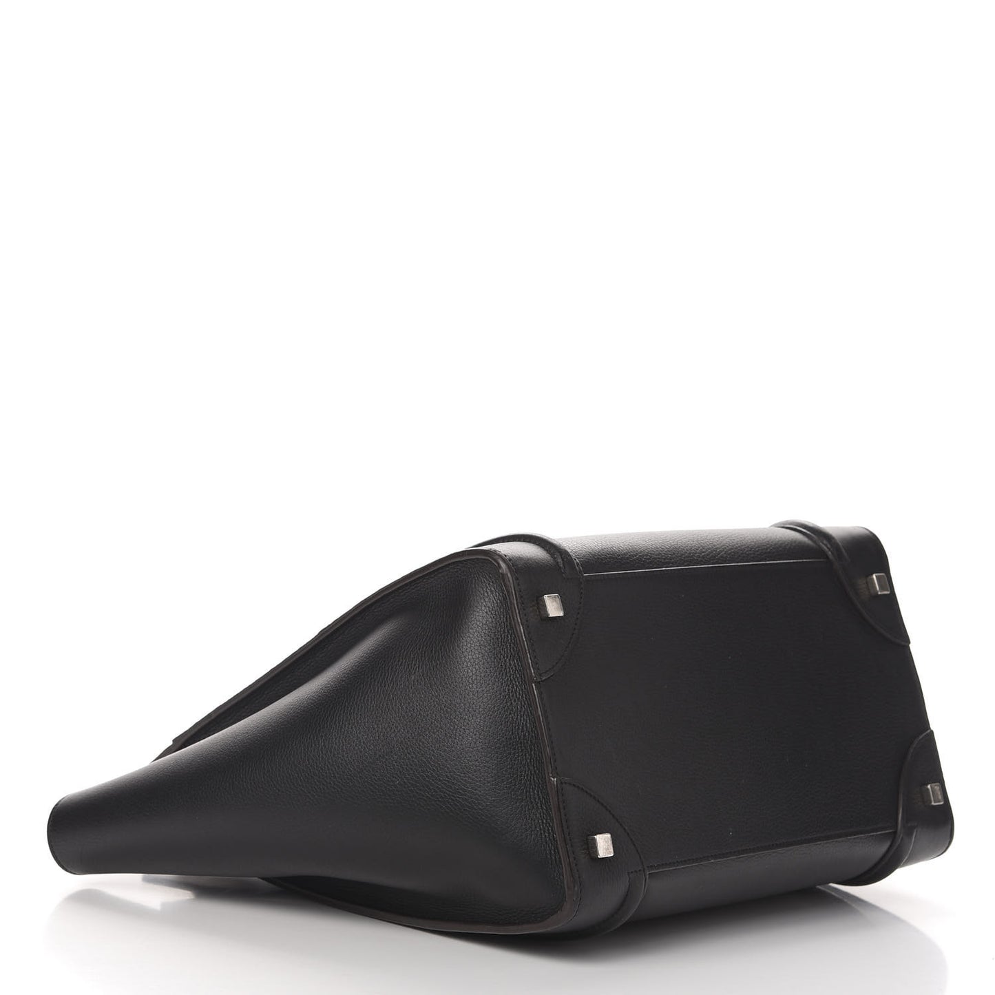 Drummed Calfskin Mini Luggage Black