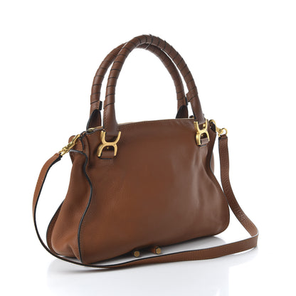 Chloe Calfskin Medium Marcie Satchel Tan 4 of 10