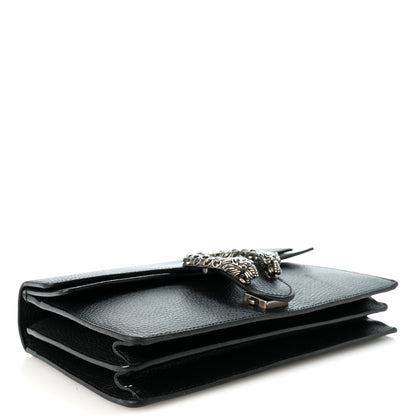 Gucci Pebbled Calfskin Small Dionysus Shoulder Bag Black 3 of 12