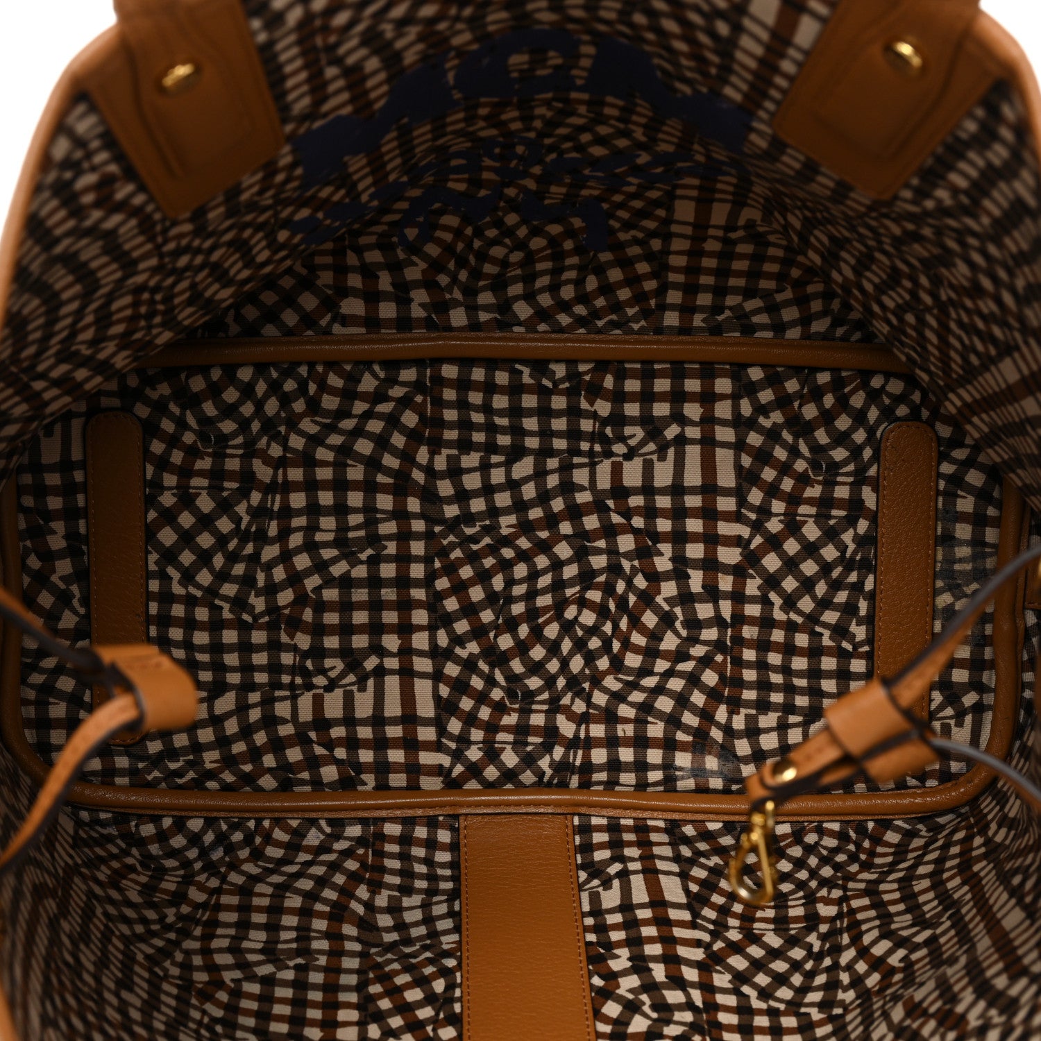 MCM Visetos Medium Liz Reversible Shopper Tote Cognac 10 of 23