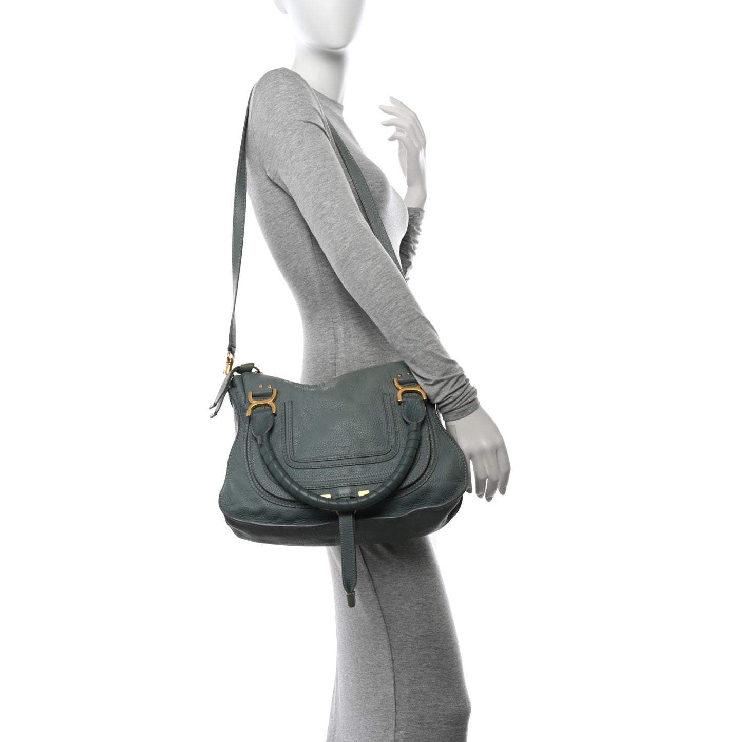 Calfskin Medium Marcie Satchel Fresh Mint