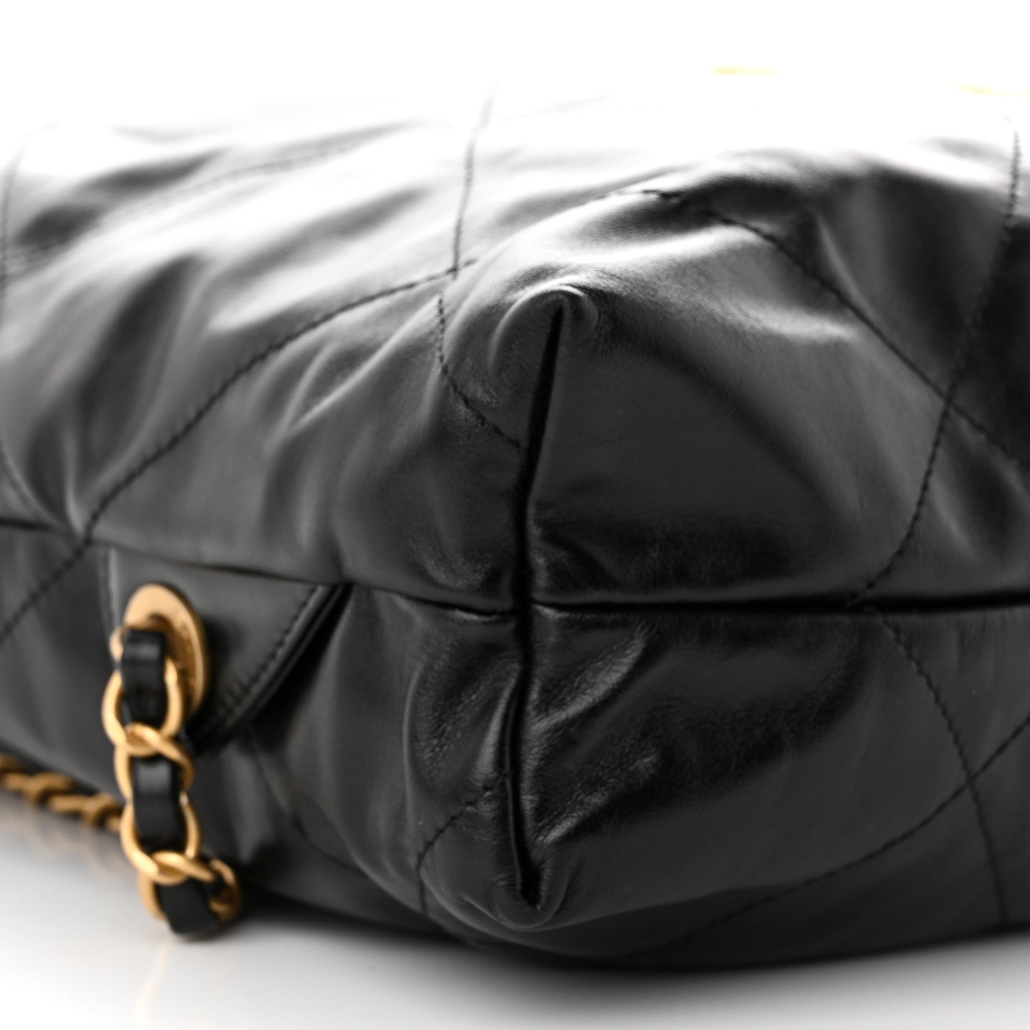 Chanel Shiny Calfskin Quilted Chanel 22 Backpack Black 9 of 12