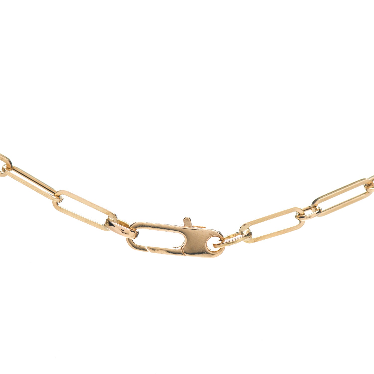 Roberto Coin 18K Yellow Gold Paper Clip Link Necklace 4 of 6