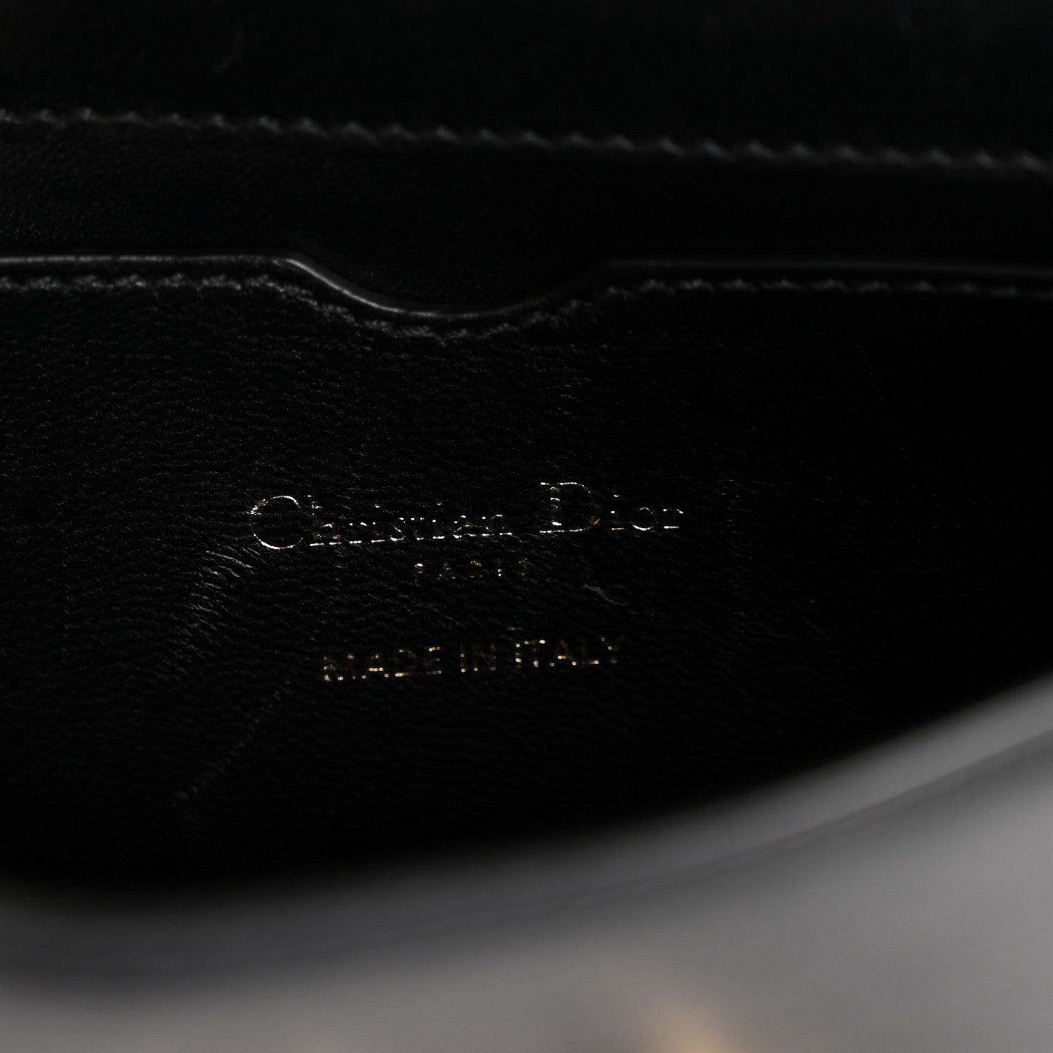 Christian Dior Smooth Calfskin Micro 30 Montaigne Flap Bag Black 6 of 13