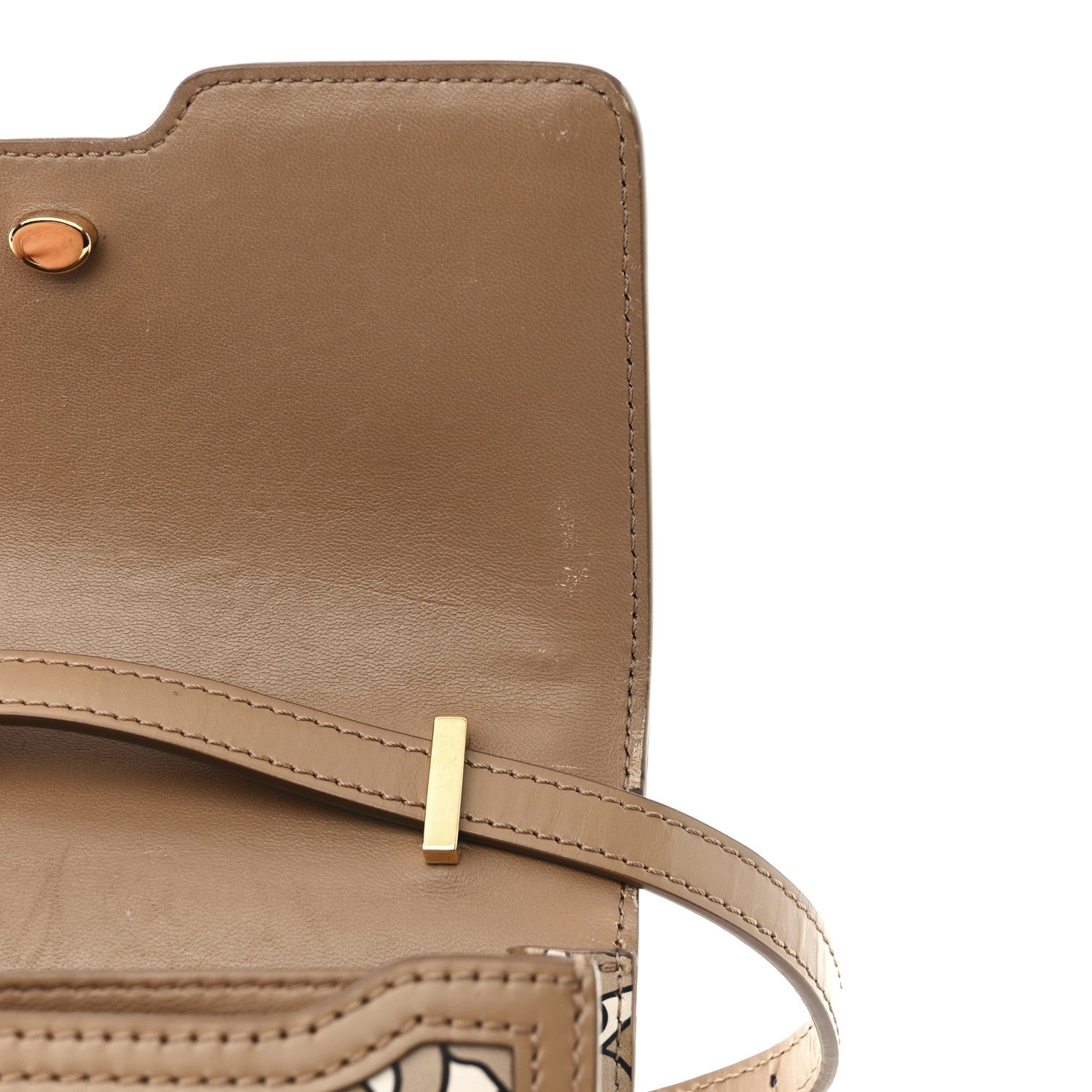 Burberry Calfskin Monogram Mini TB Bag Brown 10 of 14