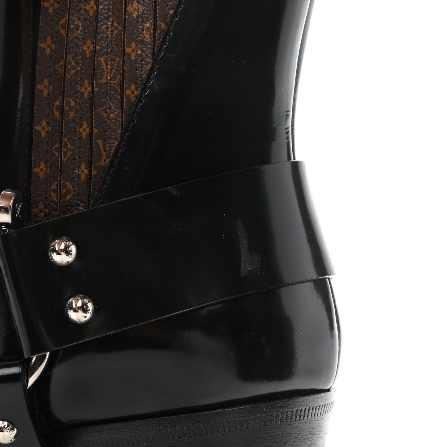 Calfskin Monogram Rhapsody Ankle Boots 37 Black