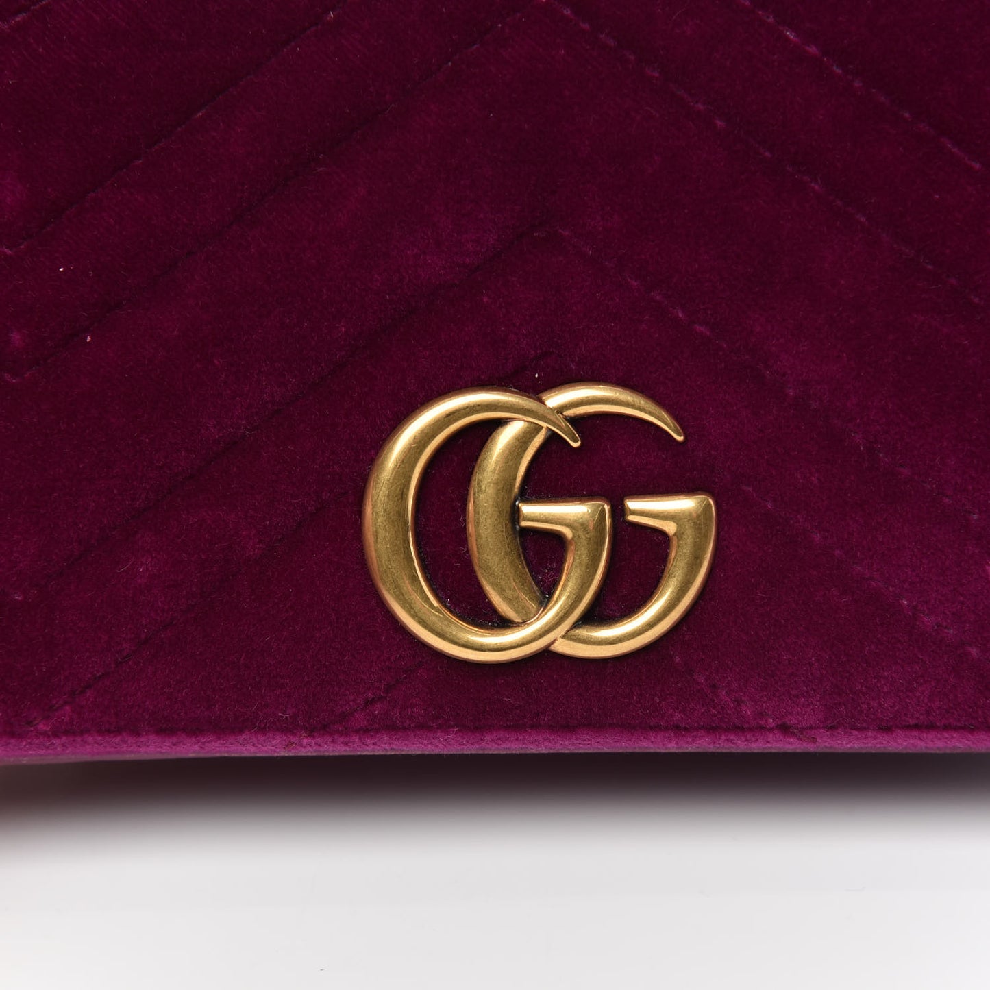 Velvet Matelasse GG Marmont Mini Bag Fuchsia Violet Cyclamen