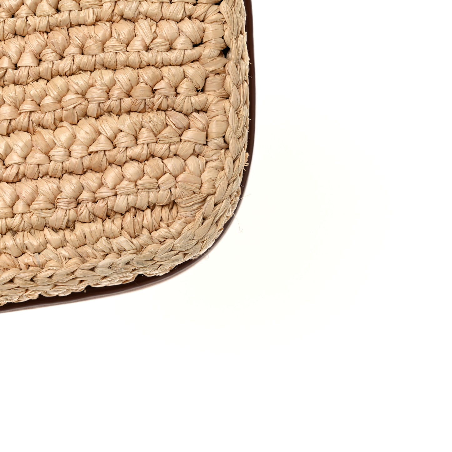 Raffia Calfskin Medium Monogram Solferino Satchel
