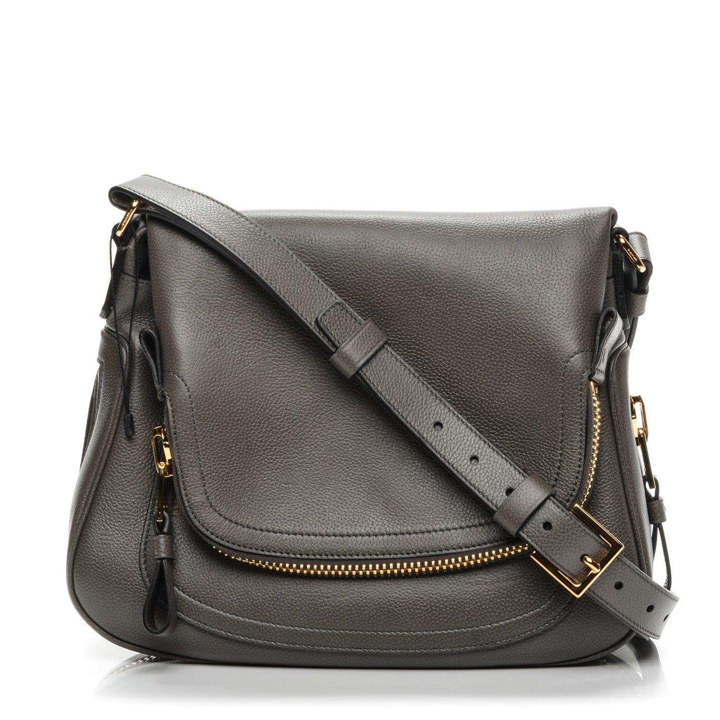 Pebbled Calfskin Medium Jennifer Graphite