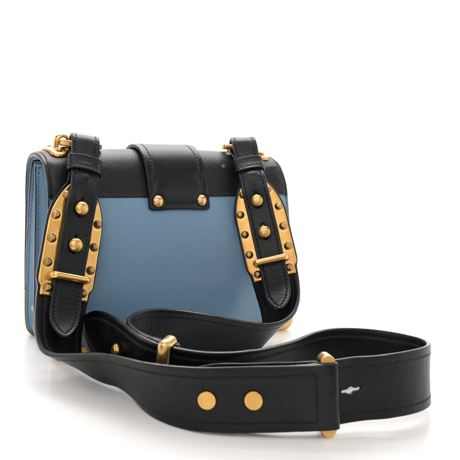 Prada City Calf Saffiano Cahier Bag Astrale Black 3 of 13