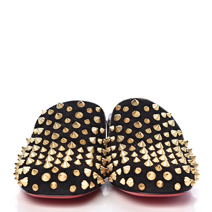 Christian Louboutin Suede Spikes Mulaconka 35 Mules 36 Black 2 of 9