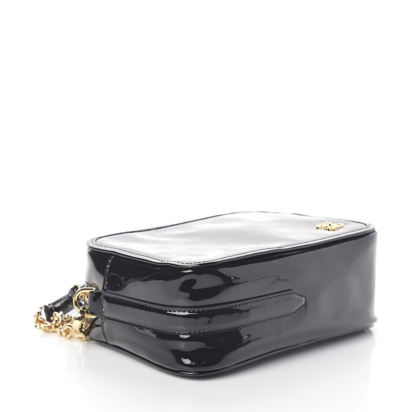 Vitello Vernice Mou Karligraphy Embossed Camera Case Black