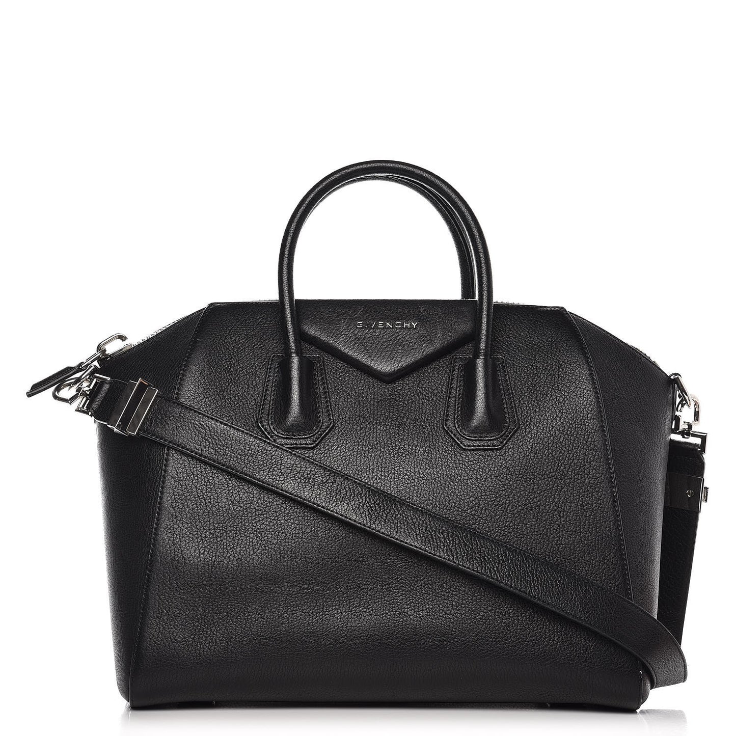 Sugar Goatskin Medium Antigona Black