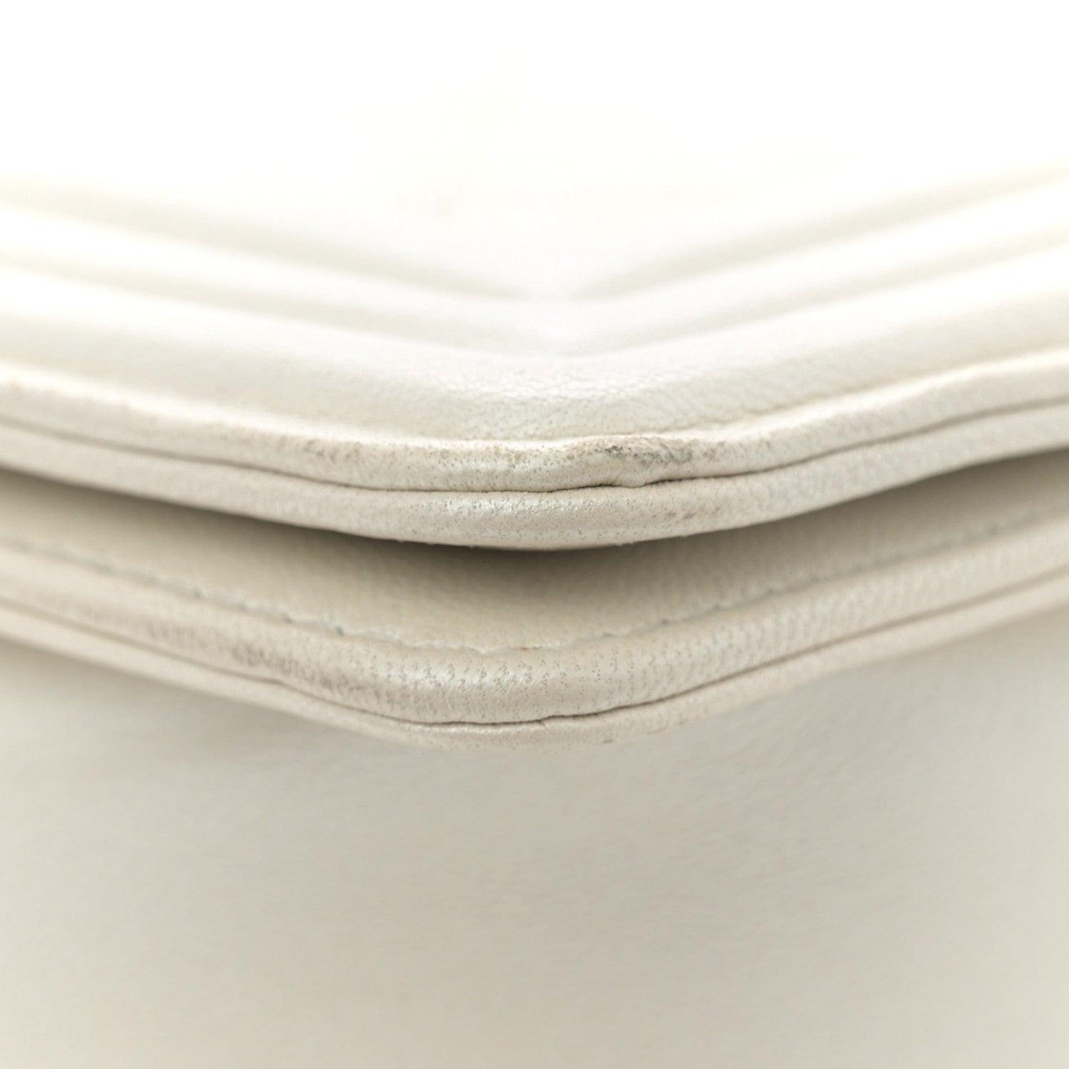 Chanel Iridescent Lambskin Quilted Large Boy Flap White 12 of 12