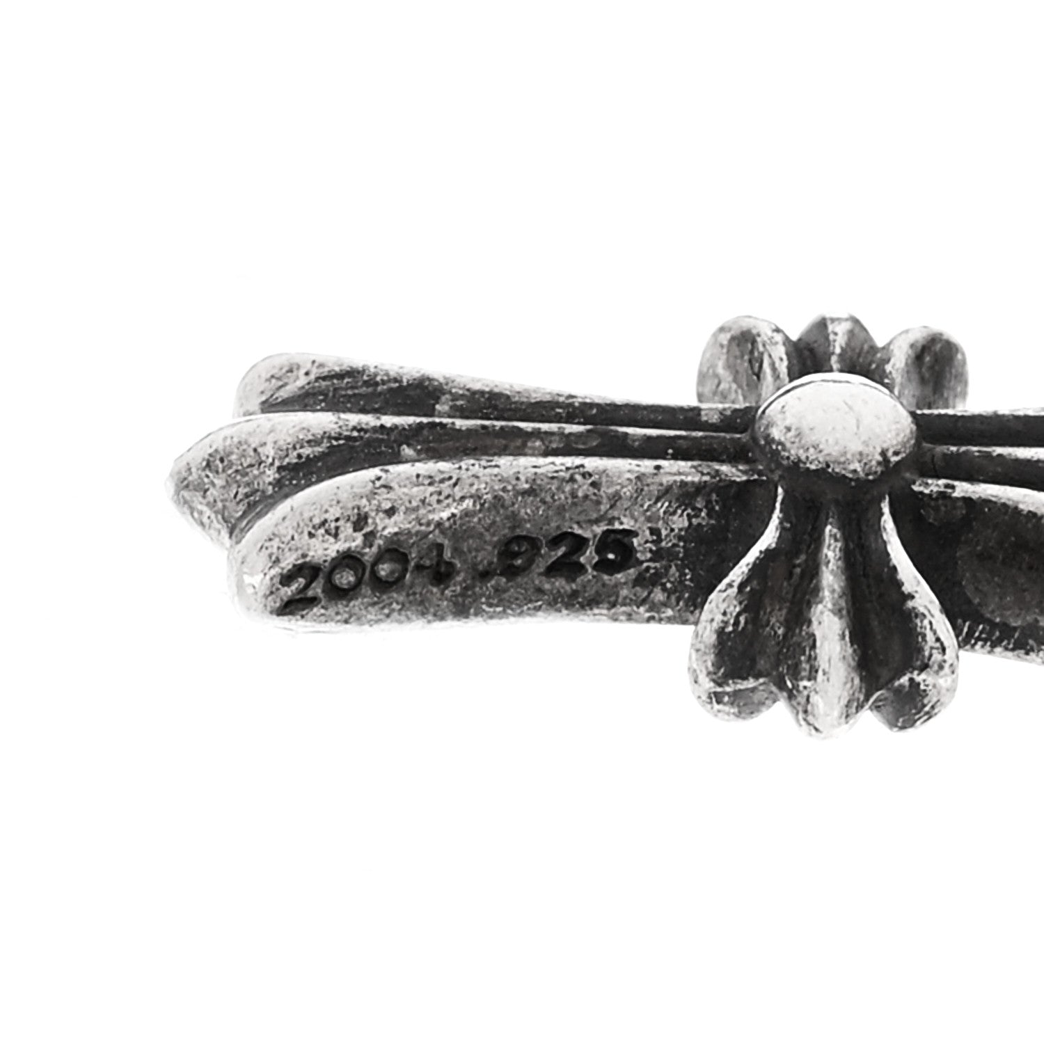 Chrome Hearts Sterling Silver Baby Fat Cross Single Earring 4 of 5