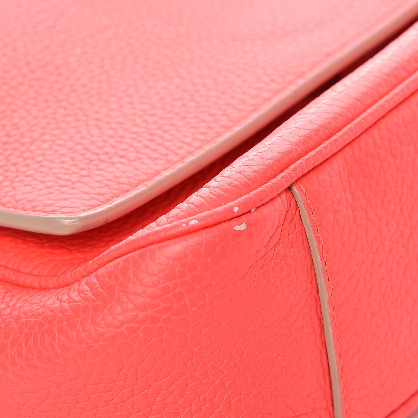 Bullcalf Mini Be Dior Satchel Fluorescent Goji Pink