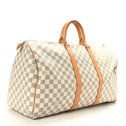 Louis Vuitton Damier Azur Keepall 50 2 of 10