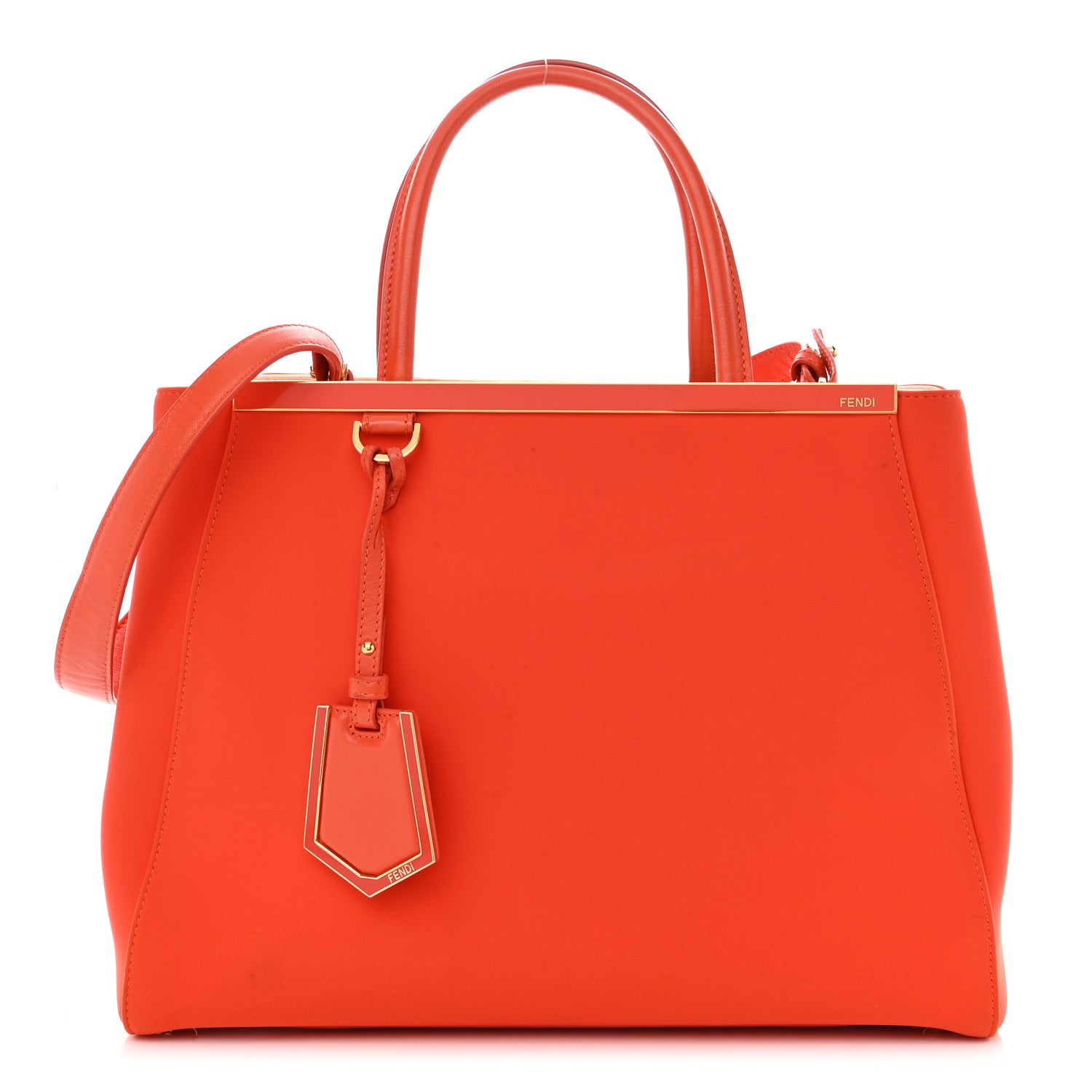 Fendi Vitello Elite Lycra Regular 2Jours Tote Tulipano 1 of 13
