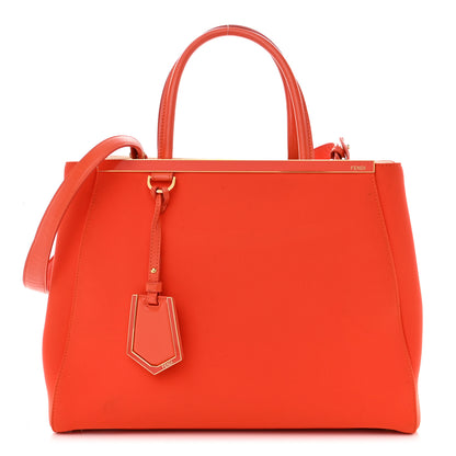 Fendi Vitello Elite Lycra Regular 2Jours Tote Tulipano 1 of 13