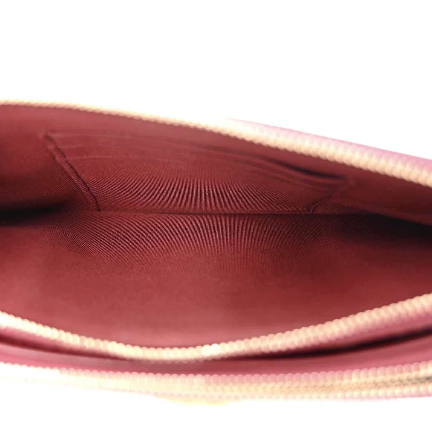 Caviar Quilted Small Boy Clutch With Chain Burgundy