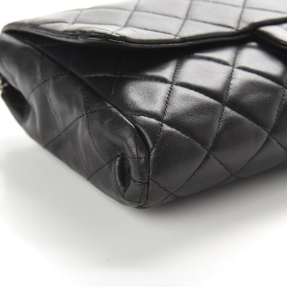 Chanel Lambskin Quilted Clutch With Chain Flap Black 9 of 12