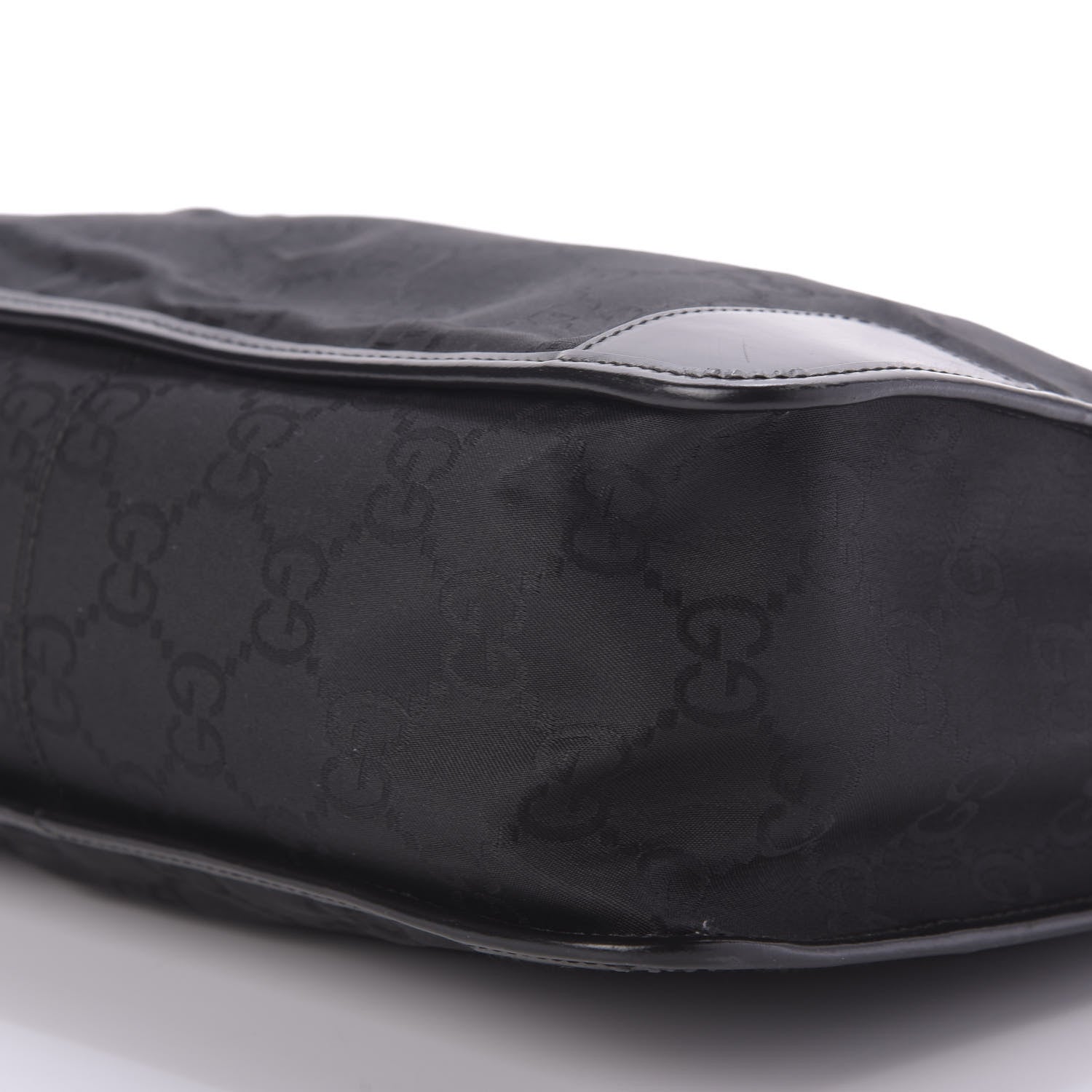 Gucci Nylon Monogram Tote Bag Black 7 of 9