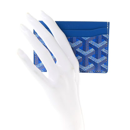 Goyard Goyardine Saint Sulpice Card Holder Sky Blue 2 of 7