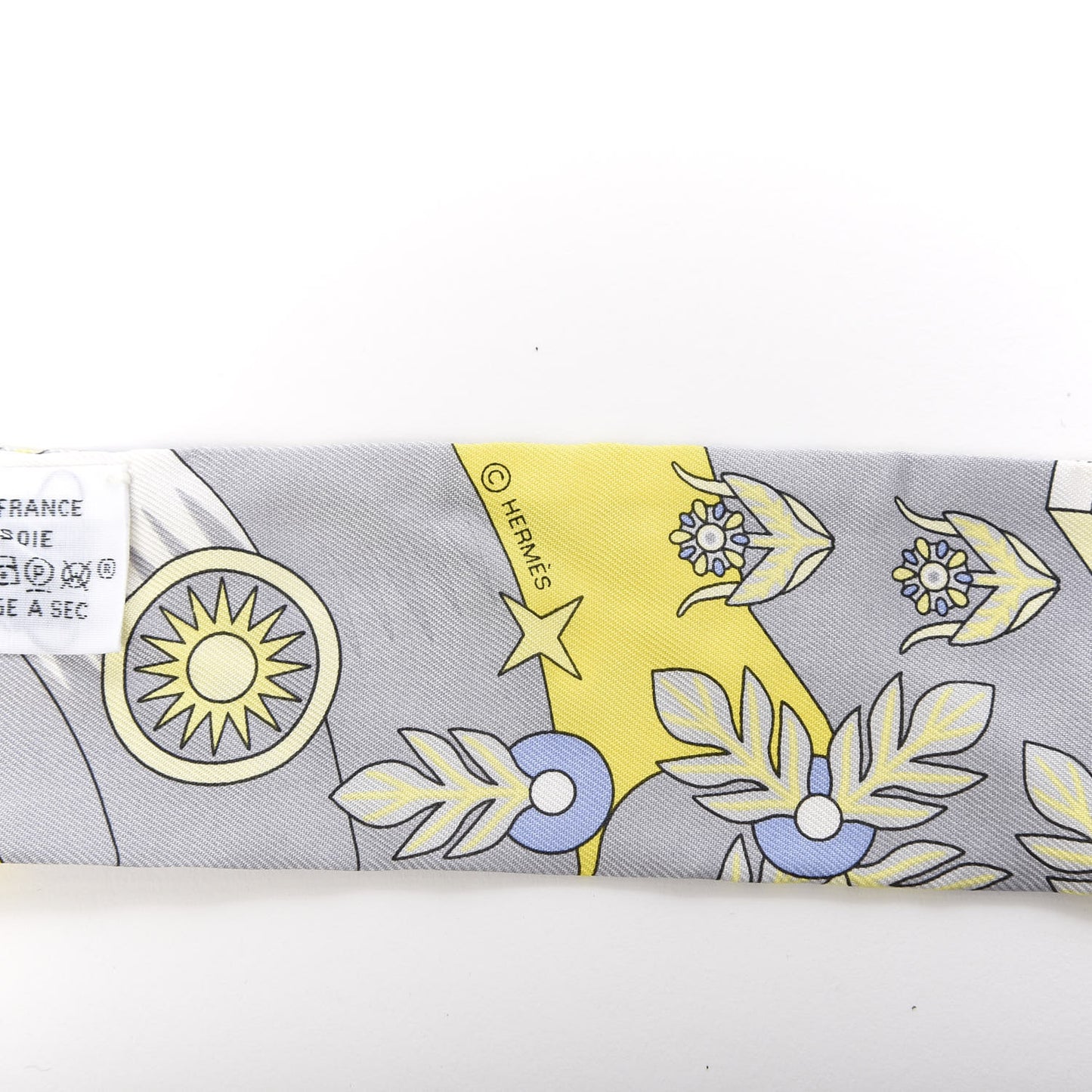 Silk La Source de Pegase Twilly Jaune Vif Gris Perle