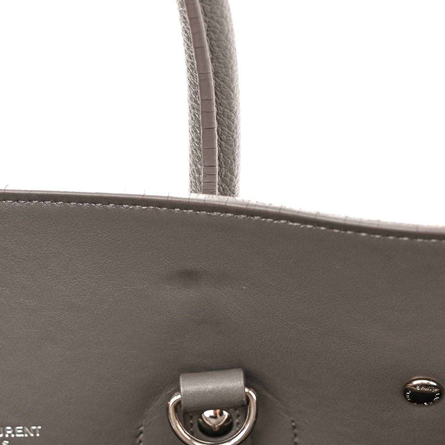 Grained Calfskin Small Sac De Jour Fog