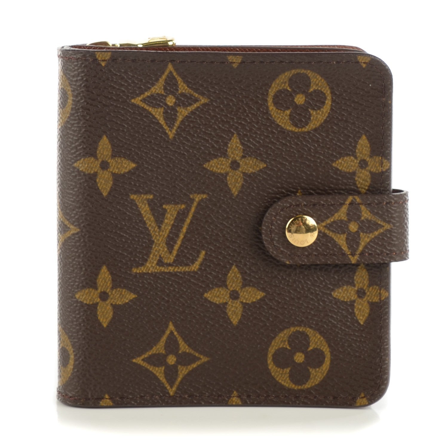 Louis Vuitton Monogram Compact Zippe Zipped Wallet 1 of 7