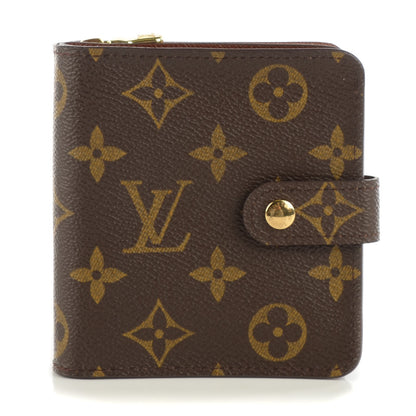 Louis Vuitton Monogram Compact Zippe Zipped Wallet 1 of 7
