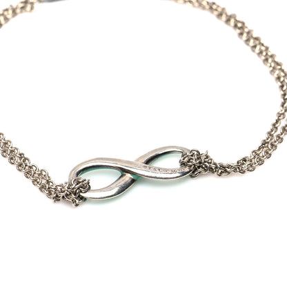 Tiffany Sterling Silver Enamel Infinity Bracelet Blue 4 of 6