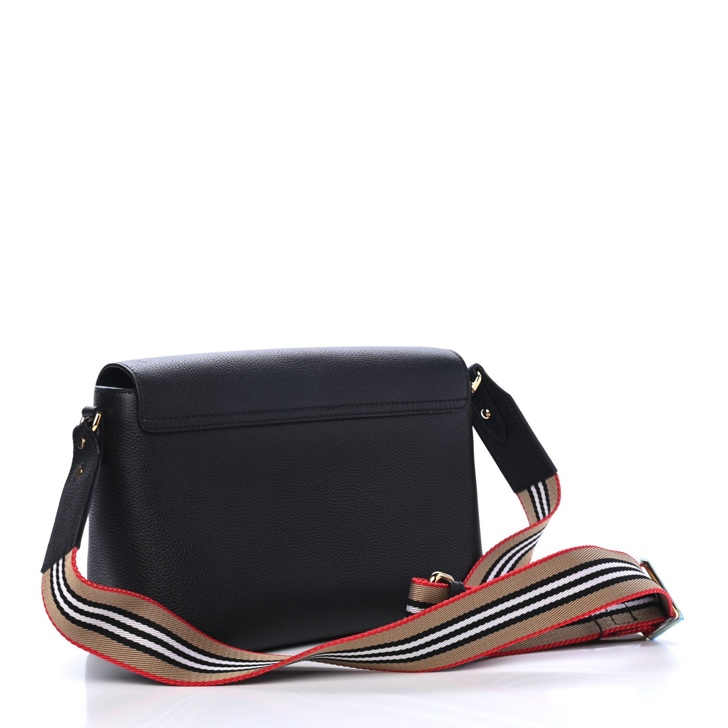 Burberry Grainy Calfskin Note Crossbody Bag Black 2 of 4