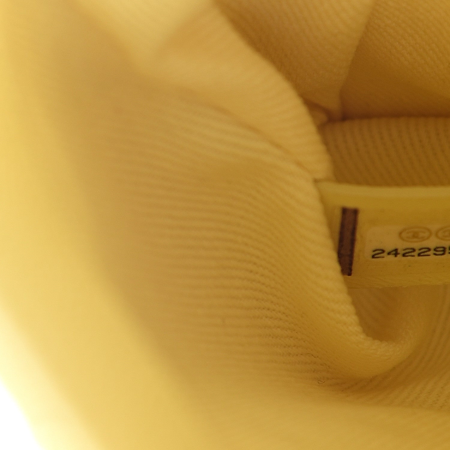 Chanel Caviar Quilted Mini Coco Handle Flap Yellow 6 of 10