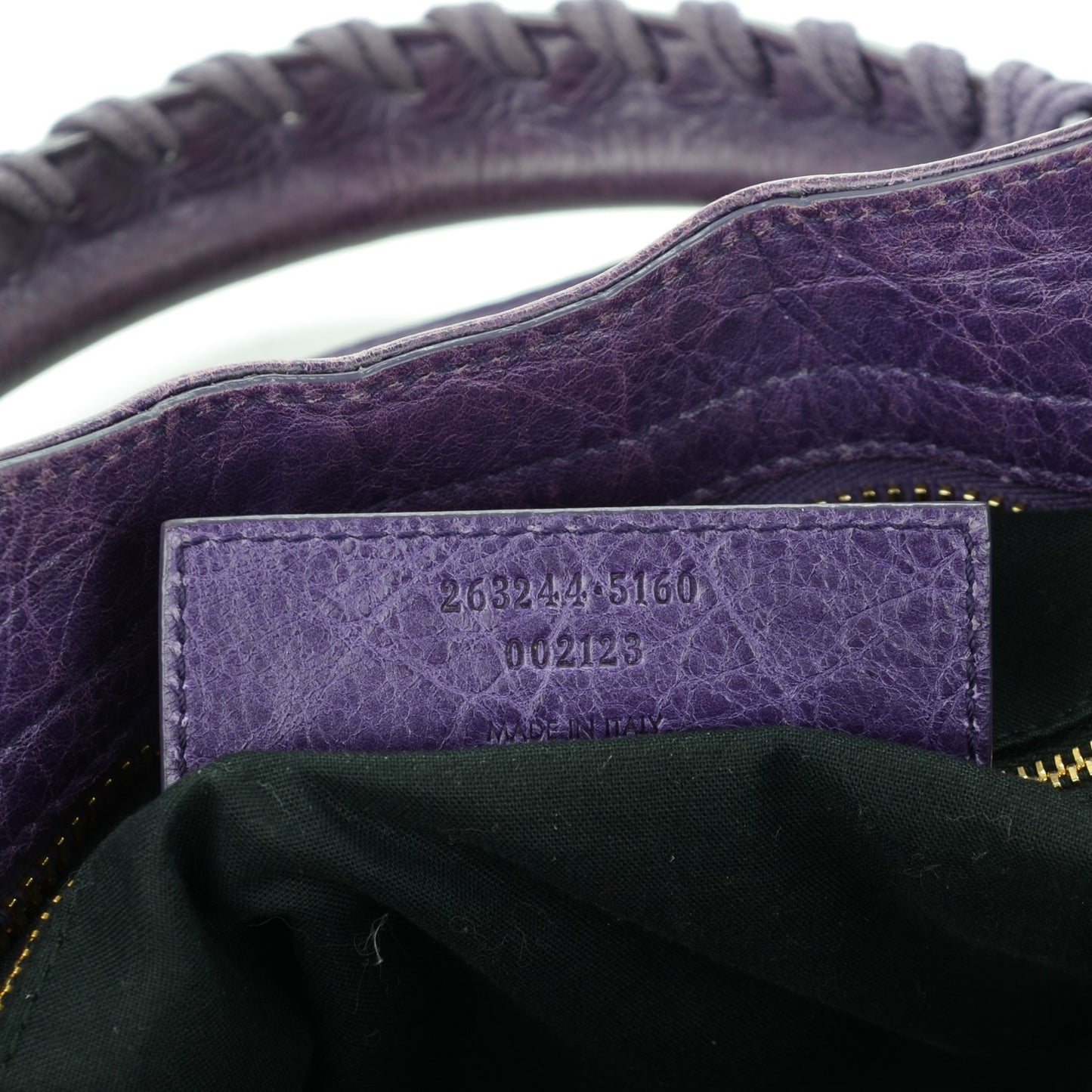 Agneau Giant 21 Gold Hardware Velo Dark Violet